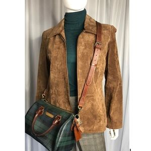 Vintage Style & Co Brown Suede Jacket